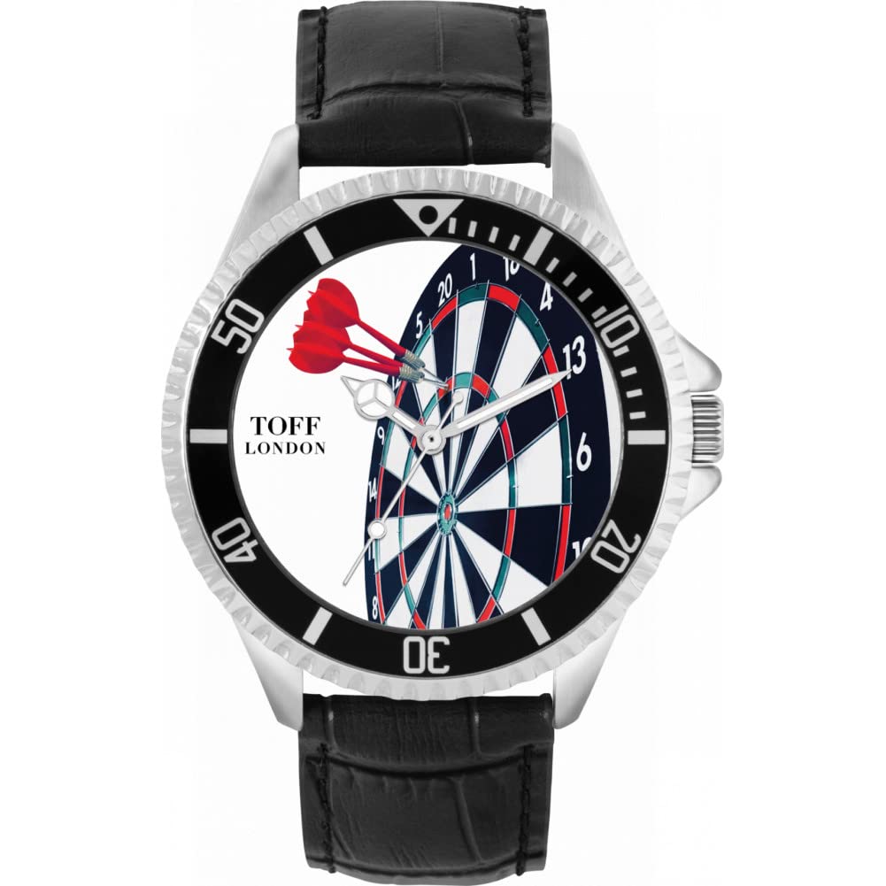 Toff London Mens Score 180 Dartboard Watch