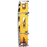 Sai Musical Khanjari Tambourine Hand Percussion Instrument, Yellow