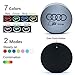 JSAMZ Car Logo LED Cup Pad led Cup Coaster USB Charging Mat Luminescent Cup Pad LED Mat Interior Atmosphere Lamp Decoration Light (Honda)