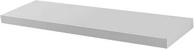 Harbour Housewares 100cm White Floating Wall Shelf Concealed Bracket