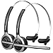 Mpow (2-Pack) V4.1 Bluetooth Headset/Truck Driver Headset, Wireless Over Head Earpiece with Noise Reduction Mic for Phones, Skype, Call Center, Office (Support Media Playing)