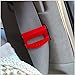 Nicebee 2Pcs Red Universal Fit Car Seatbelt Adjuster Clip Belt Strap Clamp Shoulder Neck Comfort Adjustment Child Safety Stopper Buckle