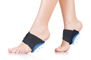 Hilph Copper Arch Support Brace for Women & Men, Plantar Fasciitis Relief Wrap with Built-in Orthotic Support, Copper Compression Arch Support for Flat & Fallen Feet, High Arch, Foot Pain (1 Pair)