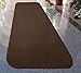 House, Home and More Skid-Resistant Carpet Runner - Chocolate Brown - 4 Feet X 27 Inches