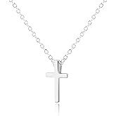 Cherished Moments Girl's 925 Sterling Silver Classic Cross Necklace for Kids, Teens or Women, Religious Gift for Baptism, First Communion and Confirmation