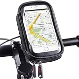 ROTTO Bike Phone Mount Bicycle Cell Phone Holder Handlebar Bag Anti-Shake Waterproof with 360° Rotation Three Sizes