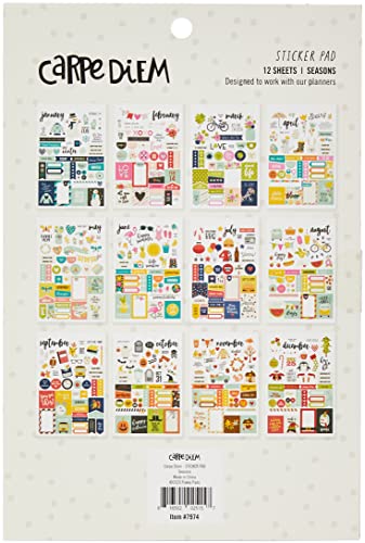 Carpe Diem 7974 Planner Essentials Seasons Sticker Tablet