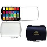 Gold Class Mission Triple Pans Watercolor Palette Art Set 12, 24, 48Colors 3Types (MPW-1224) for Mijello