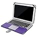 MOSISO Compatible with MacBook Air 13 inch Case A1369 A1466 Older Version 2010-2017 Release, Premium PU Leather Case Book Folio Protective Stand Cover Sleeve, Ultra Violet