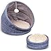 Frankshine Pet Bed for Cats or Small Dogs Multifunction Cat Bed Collapsible Waterproof Bottom Machine Washable All Season Use 17.7