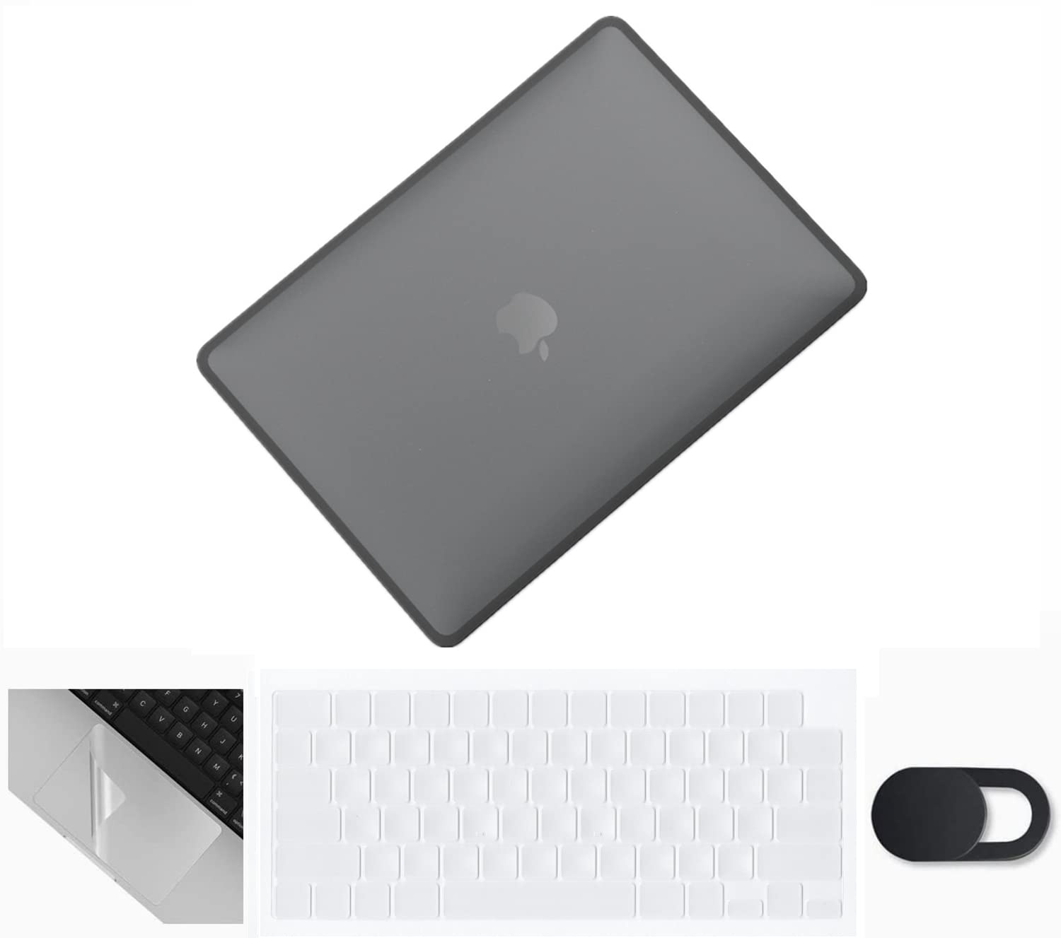 Se7enline Compatible with MacBook Pro 14-inch Case 2021-2025 M5 M4 M3 M2 M1 A2918 A2992 A3112 A3401 A2779 A3434 TPU+PC Anti-Fingerprint &Keyboard Skin&Touchpad Protector&Webcam Cover,Black&Black