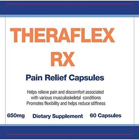 Theraflex RX Pain Relief Capsules (60 Capsules 700mg per Capsule) joint/musculosketal conditions, maximal relief