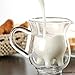 LOHOME (TM) Handcraft Borosilicate Glass Cup Creative Cute Calf and Half Transparent Heat-resisting Double-layer Cow Milk Glass Cup Creamer Pitcher