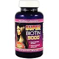 Super Biotin 5000 Dietary Supplement - Vitamin H for Hair and Nail Growth