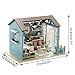 UniHobby DIY Dollhouse Miniature Kit Romantic Forest Time Wooden Dollhouse Furniture Light Gift House Toy