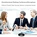eBerry Boundary Condenser Microphone, USB Plug Omnidirectional Desktop Conference Meeting Mic with 9.6ft Cable for Teleconferencing, Meetings & Desktop Computer Use - Dimension:2.7 x 2.7 x 0.6 inch