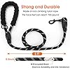 JBYAMUK-5-FT-Strong-Dog-Lead-with-Comfortable-Padded-Handle-and-Highly-Reflective-Threads-for-Small-Medium-and-Large-Dogs-5-FT-Black JBYAMUK 5 FT Strong Dog Lead with Comfortable Padded Handle and Highly Reflective Threads for Small, Medium and Large…