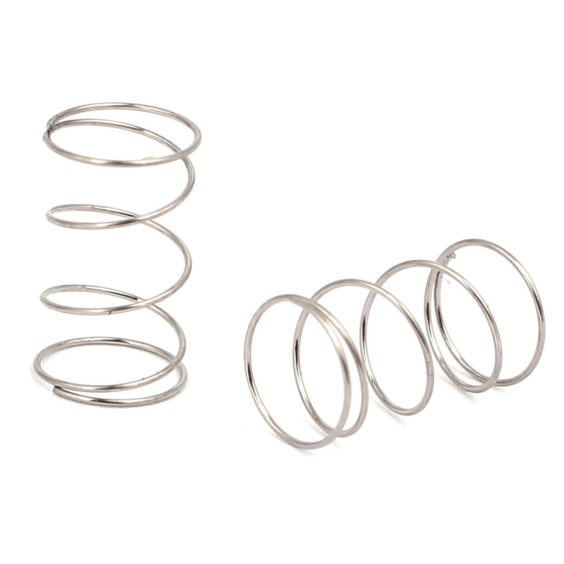 sourcingmap Compression Spring,304 Stainless Steel,6mm OD,0.3mm Wire Size,10mm Free Length,Silver Tone,10Pcs - Image 3