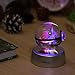 Kaitnax 3D Laser Etched Crystal Ball(50mm) Puzzle with LED Base (Charizard)