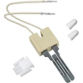 Funmit 62-22868-93 Furnace Hot Surface Ignitor, Silicon Carbide with Plug | Flat Style Furnace Igniter for Rheem Ruud Weatherking Goodman, Replaces 62-22441-01 025-32625-000 Norton-271N