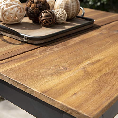 Furniture HotSpot High-top Outdoor Table - Wood Top with Metal Frame - Seats 2 to 4 People - Thumbnail 3
