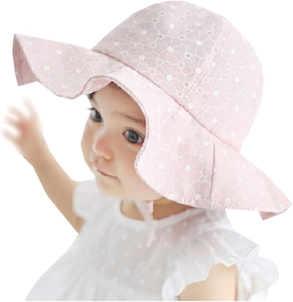 Carolilly Chapeau Soleil Bebe Fille Ete Anti Uv En Coton Casual Plage Vacances 1 A 4 Ans Accessoires Vetements Centroarco Com