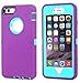 Annymall Case Compatible for iPhone 8 & iPhone 7, Heavy Duty [with Kickstand] [Built-in Screen Protector] Tough 4 in1 Rugged Shorkproof Cover for Apple iPhone 7 / iPhone 8 (Light Purple)