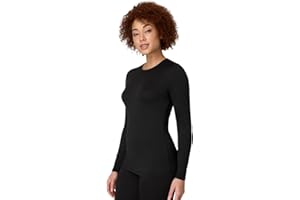Hanes Women's Thermal Crew, Comfortable Warmth Everyday Lightweight Thermal Underwear Crew Shirt, Pack of 1, Size
