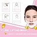 V Line Mask Chin Up Patch Double Chin Reducer | V Line Lifting Face Neck Mask | Tightening Firming Moisturizing Collagen Chin Mask | V Shape Face Lifting V Zone Mask Tape Set of 5 Pack