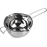 Stainless Steel Double Boiler Pot for Melting Chocolate, Candy and Candle Making (18/8 Steel, 2 Cup Capacity, 480ML)