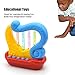 Early Learning Center Educational Kids Toys Made of ABS Environmental Plastic and Learn Music, Lullaby, Stories for Children(Harp, Horn& Music Drum, Random Color) (Little Harp)