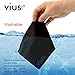 Microfiber Cleaning Cloths [Black] - vius Premium Microfiber Lens and Screen Cleaner Cloths for All LCD Screens, Computers, Lenses and Delicate Surfaces (20 Pack)