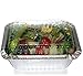 Tiger Chef TC-20388 Durable Aluminum Oblong Foil Pan Containers with Board Lids, 1 Pound Capacity, 5.56