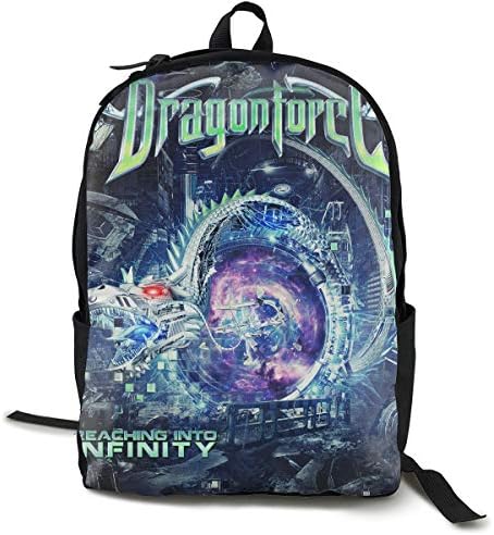 JoyRacka Special Dragon-Force Band Cool DF Logo Outdoor Youth Unisex Backpack