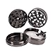 ETvalley 4 Pieces 2.5 Inch Tobacco Spice Herb Grinder, Black Grey