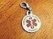 K9king Double Sided Emotional Support Animal ESA Red Medical Alert Symbol and Protected by Federal Law 1.25 inch ID Tag - Support Animal Tags for Dogs and Cats - Pet Name Badge for Collars - Harnesses