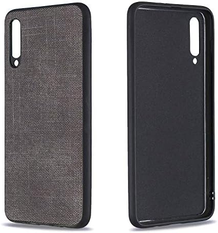 Jecce Phone Case Compatible for Samsung Galaxy A50 Case 2019 Kids Slim Lightweight Stand Smart Models Soft Leather Wallet Flexible TPU Bumper T Library Pu Cover Fabric Strap Hand (Dray Gray)