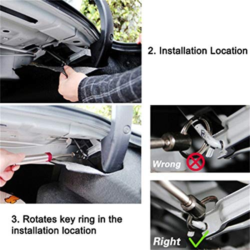 FOLCONROAD Adjustable Automatic Car Trunk Boot Van Lid Lifting Spring Vehicle Parts 1Pcs[US Warehouse] - Thumbnail 5