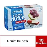 Capri Sun 100% Fruit Punch Juice, 60 Fl. Oz (Pack of 4)