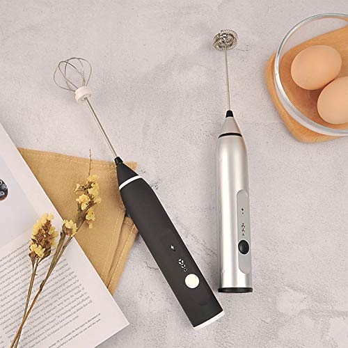 ybvyd Milchaufschäumer, tragbar, verstellbar, 3 Geschwindigkeiten, USB-Schneebesen, 3 Geschwindigkeiten, Haushalt… – Bild 7