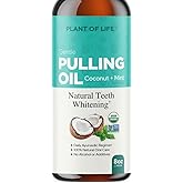 Plant of Life Pulling Oil | Natural Daily Oral Care | Ayurvedic Formula | Coconut + Mint | Gentle Formula & Freshen Breaths |