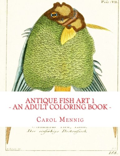 Antique Fish Art 1 - An Adult Coloring Book