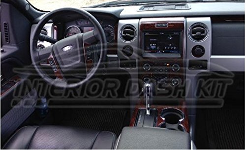 Ford F 150 F150 F 150 Interior Burl Wood Dash Trim Kit Set 2013