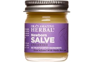 Ora's amazing Herbal, Newborn Salve, Diaper Rash Cream, Calendula Baby Balm, EWG Verified Baby Ointment, Acne Eczema, Butt Cream, Infant Massage, Natural Paraben Free, Good for Sensitive Skin 1 oz