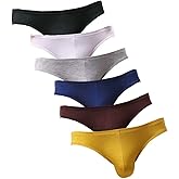 LSAMDIR Mens Bikini Underwear Micro Fiber Modal Briefs Low Rise Pack