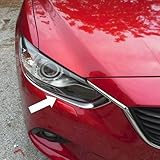 Chrome Headlight front light lamp cover trim for 2014 Mazda 6 ATENZA M6