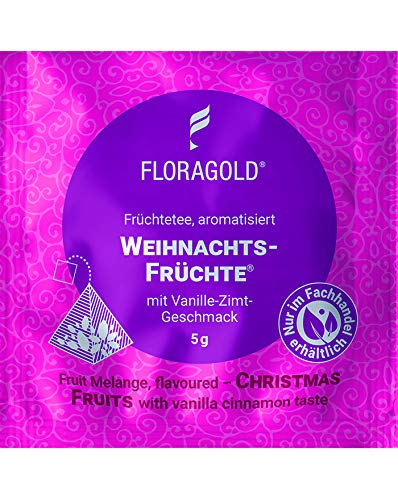 Früchtetee Weihnachtsfrüchte® 100er Pyramidenbeutel von Floragold