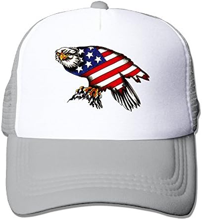 Crazy Cool American Eagle American Flag Designs Caps Mesh Adjustable Unisex Strapback Hat Sun Hats