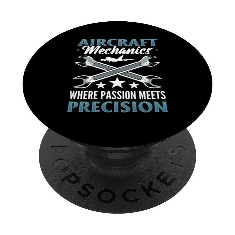 Aviation Mechanic Airframe Mechanic Airplane Aviation PopSockets Swappable PopGrip
