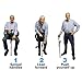 Self Standing Dual Handle Canes and Walking Sticks for Men and Women Best Travel Adjustable Walking Assist Cane with Safety Light and Quad Base Mobility Aids For Seniors Disabled and Elderly